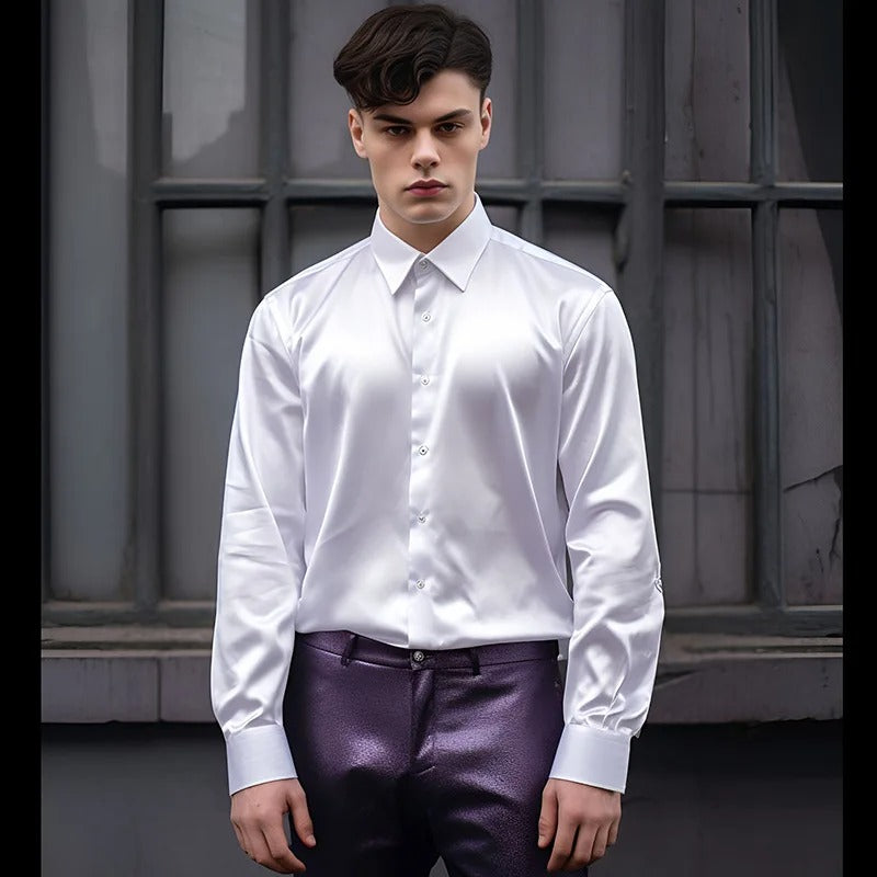 Franjo – Elegantes Satinhemd für Herren, Bild 2