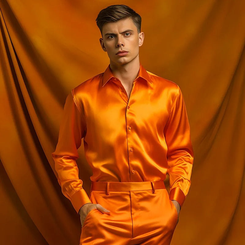 Franjo – Elegantes Satinhemd für Herren, Bild 5