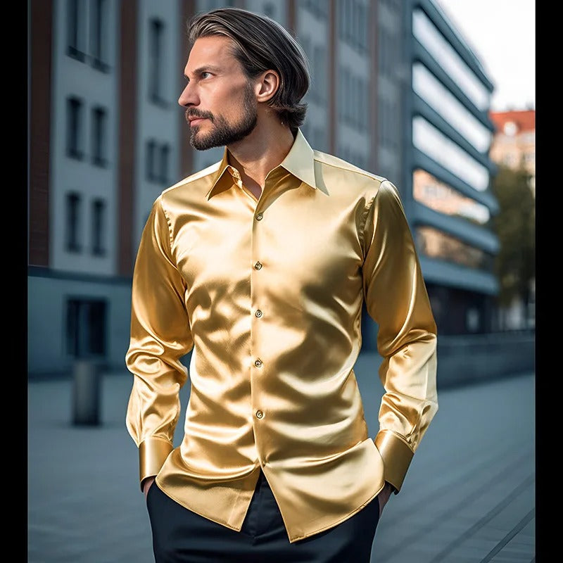 Franjo – Elegantes Satinhemd für Herren, Bild 6