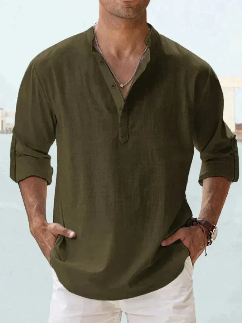Arend – Herrenhemd mit offenem Kragen für Herren, Bild 11