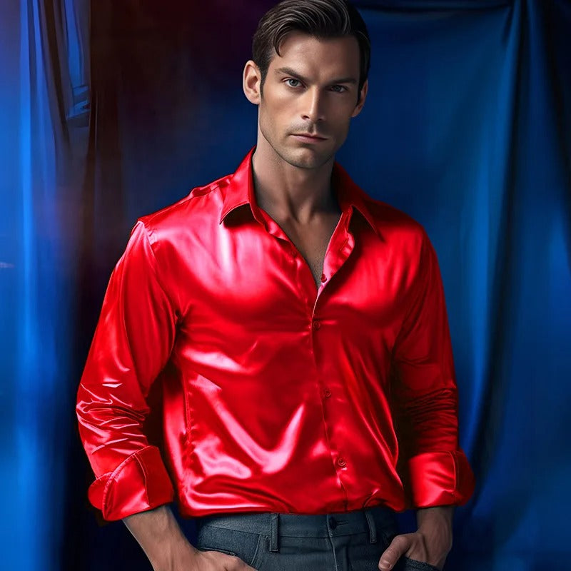 Franjo – Elegantes Satinhemd für Herren, Bild 3