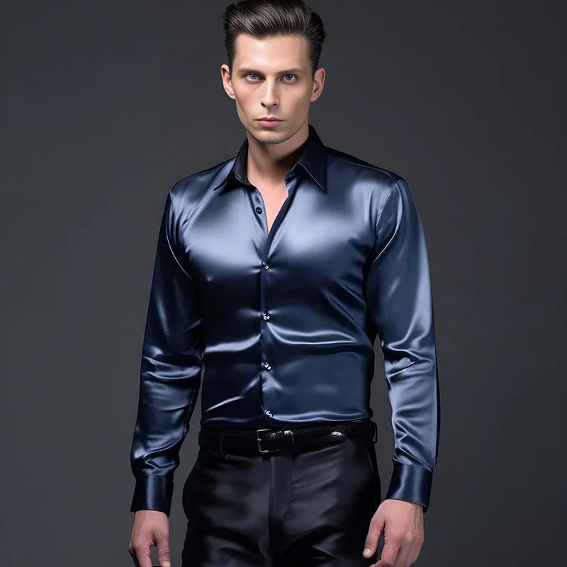 Franjo – Elegantes Satinhemd für Herren, Bild 7