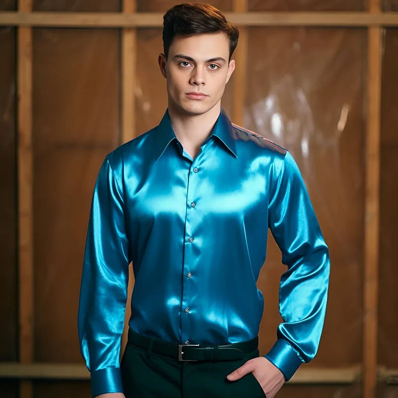 Franjo – Elegantes Satinhemd für Herren, Bild 8